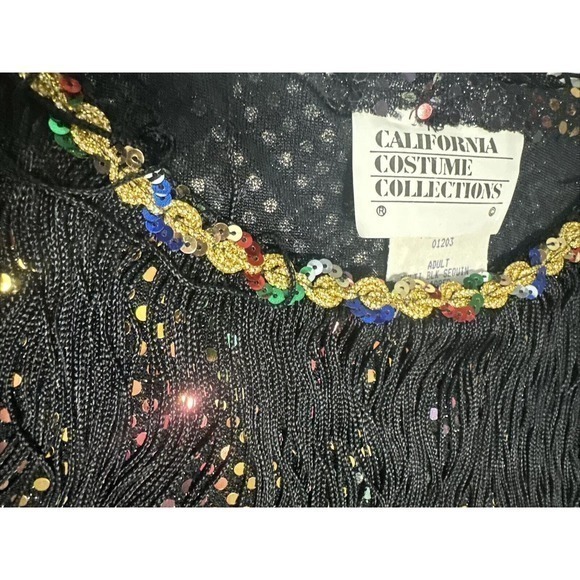 California Costume Collections Women’s Flapper multi Sequin Dress Size Medium - Picture 13 of 16